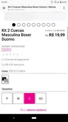 Cuecas box duomo | R$18