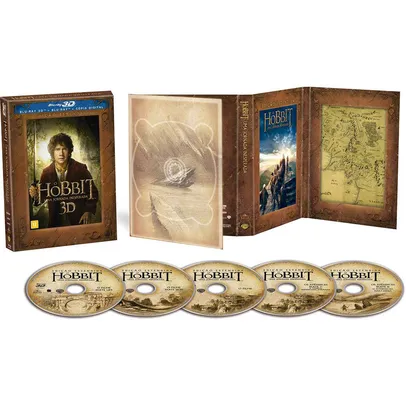 O Hobbit - Uma Jornada Inesperada - Versão Estendida - 2 Blu-ray 3D + 3 Blu-ray + Cópia Digital - R$48