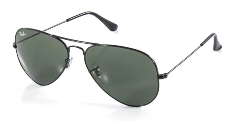 [AME R$412] Óculos Ray Ban Aviator Preto RB3025 ORIGINAL