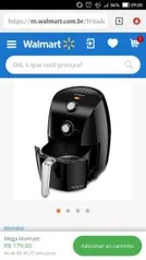 Fritadeira elétrica sem óleo Air fryer 1,5 litros 1000 watts - Due - Mondial (110V) | R$180