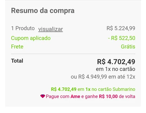 Imagem na descrição da promoção