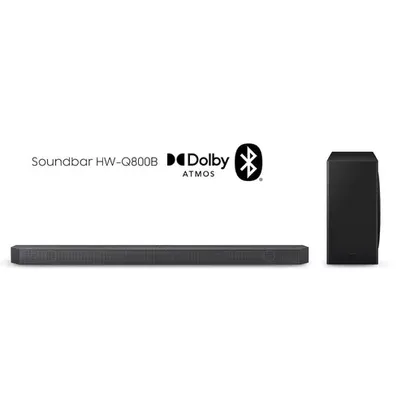 Members - Soundbar Samsung HW-Q800C, com 5.1.2 canais, Bluetooth, Subwoofer sem fio, Dolby Atmos