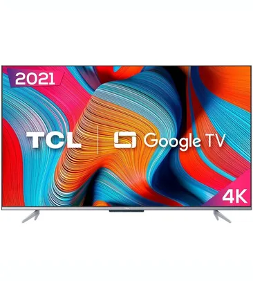 Smart TV TCL Google TV 55 LED 4K UHD, 3 HDMI, 2 USB, Bluetooth, Alexa, Google Assistant, Preto - 55P725