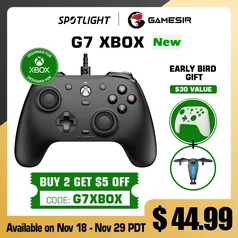 (Pré-venda) GameSir G7 Xbox Gaming Controller Wired Gamepad for Xbox