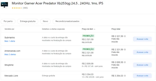 Imagem na descrição da promoção