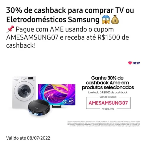 Imagem na descrição da promoção