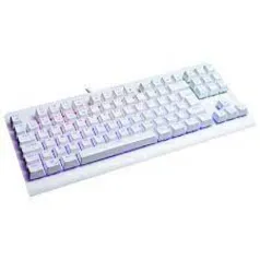 Teclado Gamer Mecânico Redragon Dark Avenger Lunar K568W-R, Rainbow, Switch Brown, ABNT2, White, K65