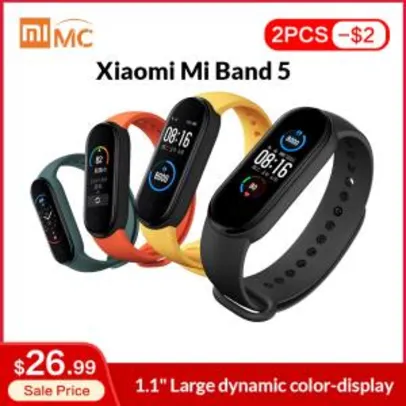 Xiaomi Mi Band 5 pulseira inteligente R$146