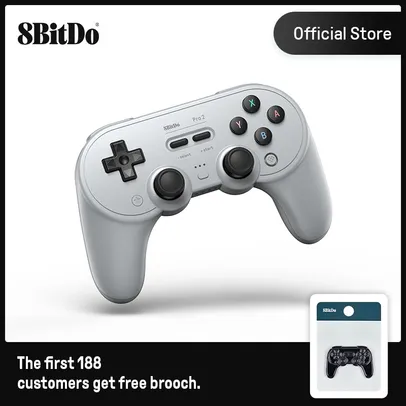 Controle 8bitdo PRO 2 Nintendo Switch PC MacOS Android