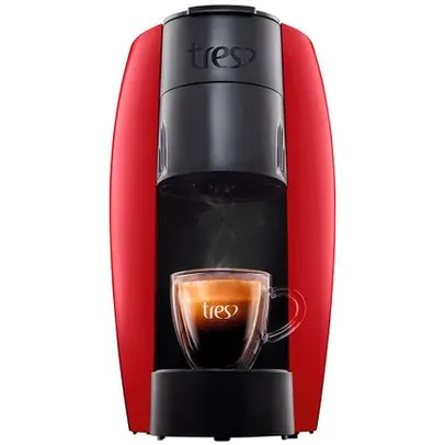 Cafeteira Espresso TRES Lov Basic Multibebidas - Vermelha 110V | R$ 259