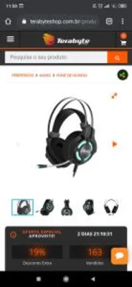 Headset Gamer Havit HV-H2212U 7.1 USB | R$153