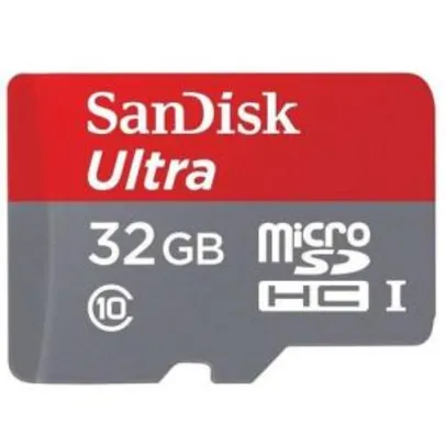 Saindo por R$ 31: Cartão De Memória Micro Sandisk 32gb Sdsdquan-G4a Preto | Pelando