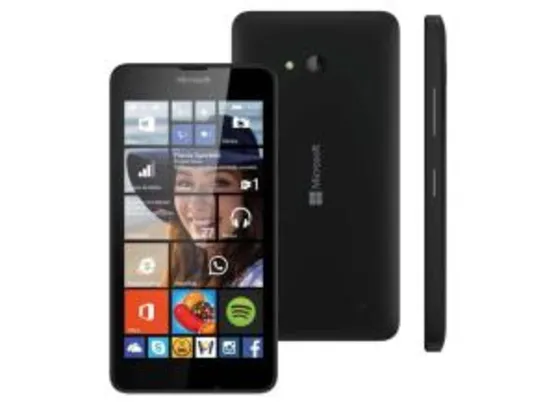 Smartphone Microsoft Lumia 640 LTE Preto com Windows Phone 8.1, Tela 5", 4G, Câmera 8MP e Processador Quad Core de 1.2GHz - Vivo - R$ 378