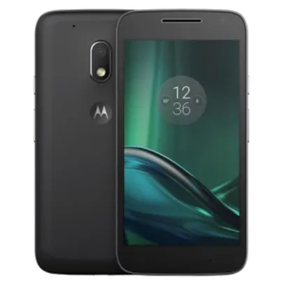 [Lojas Colombo] Smartphone Motorola Moto G4 Play, 16GB, Dual, 8MP, 4G, Preto por R$ 764