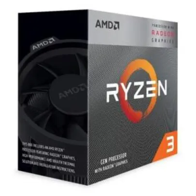 Processador AMD Ryzen 3 3200G, Cache 4MB, 3.6GHz (4GHz Max Turbo), AM4 - YD3200C5FHBOX | R$ 679