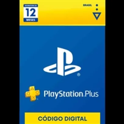 GiftCard PlayStation Plus 12 meses | R$125