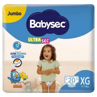 Fralda Babysec Ultrasec XG 20 Unidades