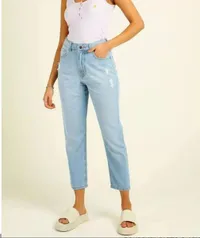 Calça Mom Jeans Feminina Destroyed Marisa