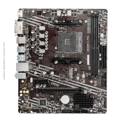 Product photo Placa Mãe Msi A520M-A Pro Amd AM4 mATX DDR4