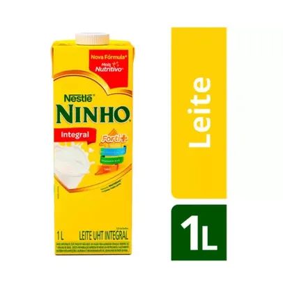 Leite integral UHT Ninho 1L