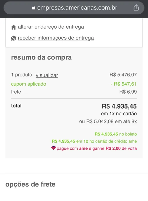 Imagem na descrição da promoção