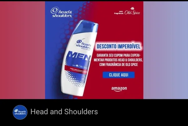 [PRIME] Head & shoulders & Shampoo Anticaspa Masculino com Old Spice Para Cabelo Oleoso 400 Ml