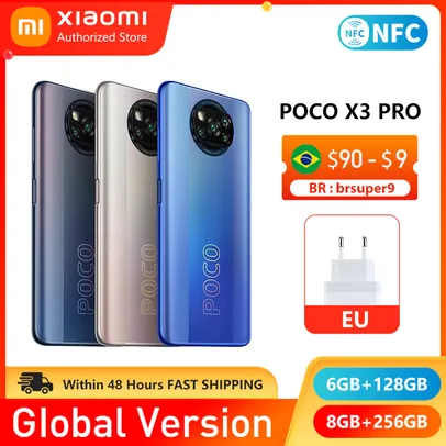 Smartphone Poco X3 PRO 8gb/ 256gb - Versão Global (preto ou bronze) | R$1380