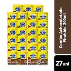 Achocolatado pirakids 200ml 27 unidades - PIRACANJUBA