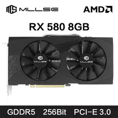 [Imposto Incluso/Moedas] Placa de video RX580 8GB MLLSE 2048sp