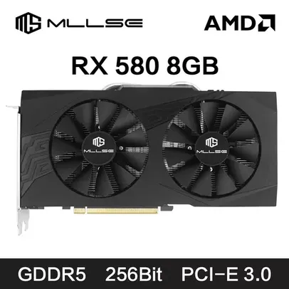 [Imposto Incluso/Moedas] Placa de video RX580 8GB MLLSE 2048sp