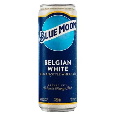 (REG/Leve 2 Pague 1) Cerveja de Trigo Witbier Belgian White Ale Blue Moon Lata 350ml