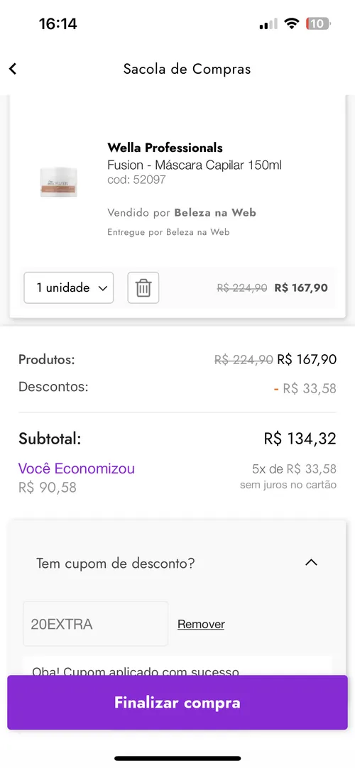 Imagem na descrição da promoção