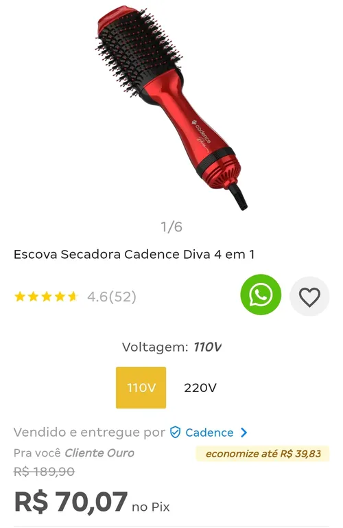 Imagem na descrição da promoção