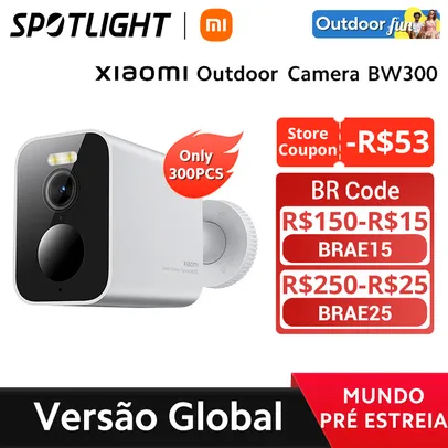 Xiaomi BW300 Câmera ao Ar Livre, Resolução 2k, Smart, Cores, Visão Noturna