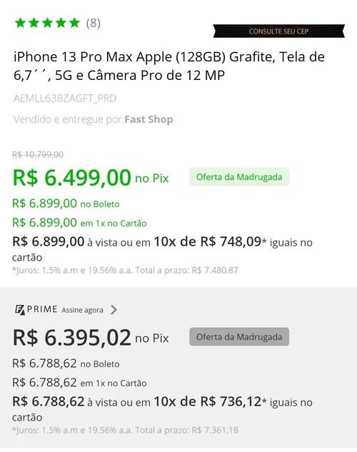 Imagem na descrição da promoção