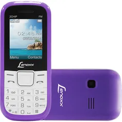 (AME SC R$ 12) Celular Dual Chip Lenoxx Cx 903 - Lilás