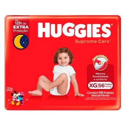 Foto do produto Fralda Huggies Supreme Care Hiper XG 56 Unidades