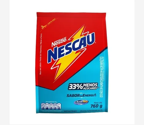 Achocolatado em Pó NESCAU 33% Menos Açúcares 760g | R$ 10