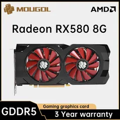 MOUGOL AMD Radeon RX580 8G Placa gráfica