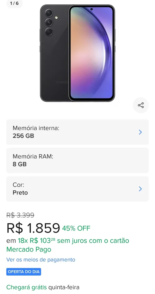 Imagem na descrição da promoção