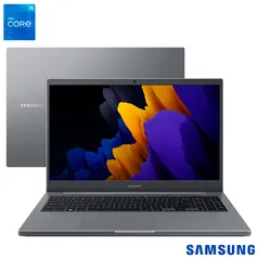 Notebook Samsung Book, Intel Core i5 1135G7, 8GB, 256GB SSD, 15,6", Cinza Chumbo - NP550XDA-KH2BR