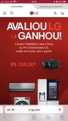 Avaliou LG Ganhou! | LG Brasil