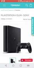 Console Sony PlayStation 4 1TB Slim - R$ 1484