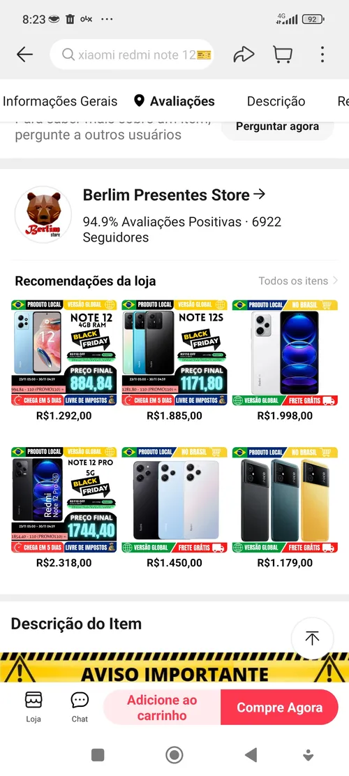 Imagen na descrição da promoção