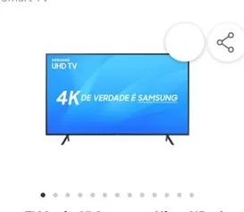 Smart TV Led 43" Samsung Ultra HD 4k 43NU7100 R$ 1559