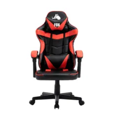 Cadeira Gamer Fox Racer Nordic, Encostos Ajustável - Preto/Vermelho