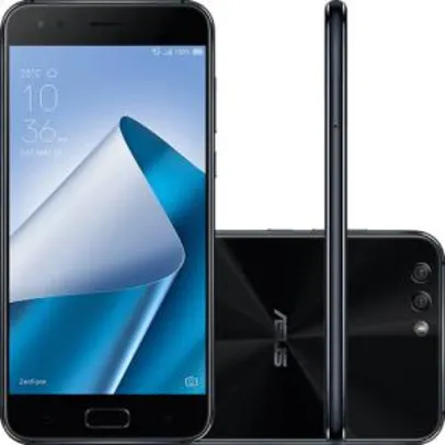 Smartphone Asus Zenfone 4 4GB Memória Ram Dual Chip Android Tela 5.5" Snapdragon 64GB 4G Câmera dual Traseira 12MP + 8MP Câmera Frontal 8MP