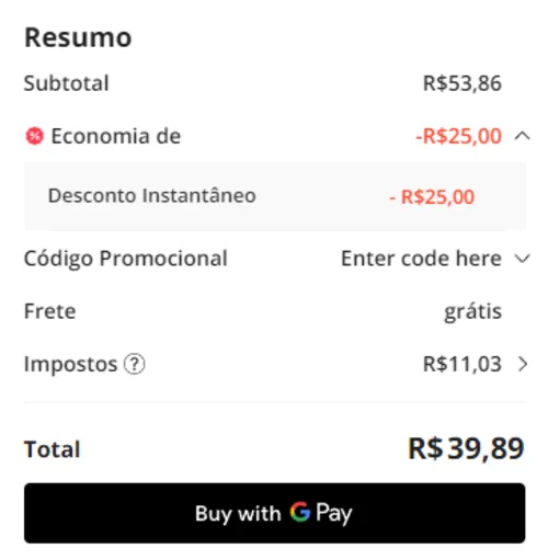 Imagem na descrição da promoção