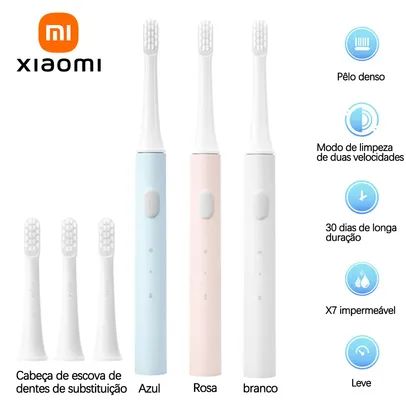 (Taxa Inclusa) Escova de Dentes Elétrica Xiaomi Mijia T100