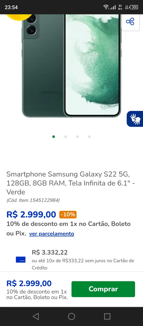 Imagem na descrição da promoção